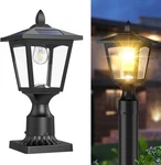Solar Post Lights, 3000K Dusk To Dawn Lamp With Warm White. Fixed Price $70.99.