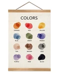 Ztgda Colors Educational Poster, Canvas Wall Art, Warm Learning Poster.... Fixed Price $16.33.