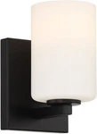 Access Lighting 62621LEDDLP Sienna 7" Tall Bathroom Sconce - Black. Fixed Price $78.00.