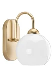 Progress Lighting Carisa Collection 1-LIGHT Vintage Gold Opal Glass Mid-century. Fixed Price $33.99.