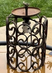 Antique Spanish Revival Wrought Iron Scrolled Chandelier Pendant Light Fixture. Fixed Price $119.67.