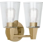 Robert Abbey Wheatley Clear Vanity Light 2 11"W - Brass. Fixed Price $483.00.