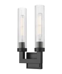 Z-lite Lighting Beau Wall Sconce, 2-LIGHT 60W, Matte Black (bulbs Not Included). Fixed Price $127.87.