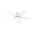 Hunter 44 Inch Anisten Ceiling Fan With Led Light Pull Chain Contemporary Modern. Fixed Price $139.99.