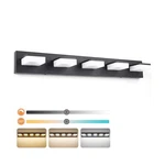 3 Colors Dimmable Black Vanity Light Led Bathroom Fixtures Over Mirror .... Fixed Price $126.30.