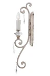 Nos Quoizel Tricia 1 Light Candle Sconce Wall Mount Fixture Prisms Nib. Fixed Price $69.00.