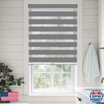Chicology Zebra Blinds Cordless Window Shades Dual Layer Light Filtering Roller. Fixed Price $117.57.