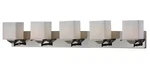 Quube 5-LIGHT Bathroom Vanity In Chrome. Fixed Price $328.00.