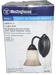 Westinghouse Trinity Ii One-light Interior Wall Fixture, Oil Rubbed Bronze 62238. Fixed Price $21.99.