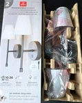 Globe Electric Wireless Rechargeable Led Integrated Wall Sconce 2-PACK 1806224. Fixed Price $29.99.