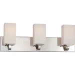 Nuvo Vista Light Vanity Fixture W/ Etched Opalglass, Polished Nickel 60-5183. Fixed Price $271.99.