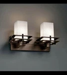 Justice Design Group Fusion 2-LIGHT Wall Sconce Model FSN-5541. Fixed Price $92.28.