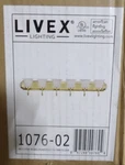 Livex Lighting 1076P Brass Riviera 6-LIGHT Bathroom Vanity (g). Fixed Price $250.00.