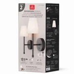Globe Rechargeable Led Wall Sconce 2-PACK Matte Black Usb-c Dimmable 14" X 6.5". Fixed Price $35.00.