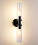 Ecobrt Bathroom Fixtures 2-LIGHT Matte Black Vanity Mode.... Fixed Price $34.99.