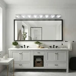 Chrome Dimmable Led Vanity 52 Inch 8-LIGHTS Wall Fixture Bathroom Mirror. Fixed Price $168.99.