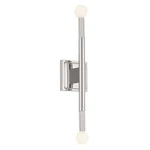 Polished Nickel Two Light Wall Sconce From The Odensa Collection. Fixed Price $184.99.