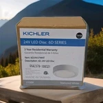 Kichler Led Disc, Series Textured White - 6D24V27WHT New 2700K. Fixed Price $29.98.