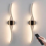 Kartoosh Battery Operated Wall Sconces Set Of Two With Remote Control, Dimmable. Fixed Price $70.00.