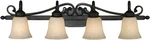 Golden Lighting Belle Meade Collection 4-LIGHT Rubbed Bronze Bath Vanity. Fixed Price $199.99.