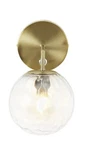 Nos Xinbei Wall Light Sconce Lamp Glass Shade Home Clear New. Fixed Price $33.25.