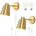 Vatoni Plug In Wall Sconce, Dimmable Sconces Adjustable Angle Lights. Fixed Price $67.69.