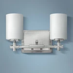 Hinkley Laurel 13" Wide Brushed Nickel 2-LIGHT Bath. Fixed Price $199.00.