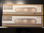Lot Of 2 New Nib Hampton Bay Brushed Nickel Finish Bath Bar 3 Light Fixture 18". Fixed Price $41.99.