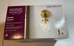 Home Decorators Collections Kendall 1-LIGHT Antique Gold And Black Wall Sconce. Fixed Price $19.99.