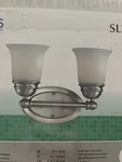 Thomas Lighting Bella 2-LIGHT Wall Lamp, Brushed Nickel SL714278. Fixed Price $50.00.