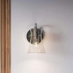 Briosco Collection 1-LIGHT Brushed Nickel Modern Industrial Wall Sconce For. Fixed Price $23.37.