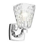 Kichler Marant Light 10" Wall Sconce, Chrome/clear Water - 55214CHWTR. Fixed Price $129.99.