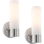Kira Home Sol 10" Set Of Modern Wall Sconce With Brushed NICKEL,2-PACK. Fixed Price $82.97.