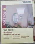 Nib Portfolio Wall Sconce 0025886 Antique Nickel Finish-white Glass. Fixed Price $14.95.