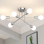 Modern Sputnik Chandelier, 6-LIGHT 22" Semi Flush Mount Ceiling Fixture.... Fixed Price $36.88.