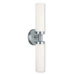 Livex Lighting 10104-91 Aero 2-LIGHT Bath Light, Brushed Nickel, 4.5''HX18''W. Fixed Price $149.11.