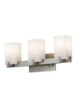 Feiss Riva VS18403-BS 3-LIGHT Bath Vanity In Brushed Steel. Fixed Price $219.99.