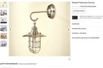 Matching Pottery Barn Navy Fisherman Wall Sconces Out Of Stock Item!. Fixed Price $115.00.