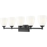 Z-lite 7004-5V-MB Oren Light 38 Inch Matte Black Bath Vanity Wall. Fixed Price $324.00.