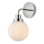 Living District Hanson 1-LIGHT Metal Bath Sconce Polished Nickel And Frosted. Fixed Price $64.00.