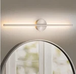 Rrtyo Byers 27.5 In. 1-LIGHT Nickel Linear Dimmable Led Bathroom Vanity. Fixed Price $32.99.