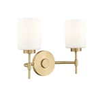 Millennium Lighting 19602 Keylee 16"W Vanity - Brass. Fixed Price $143.90.