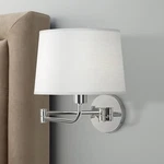 Robert Abbey Koleman Polished Nickel Plug-in Swing Arm Lamp. Fixed Price $528.00.