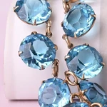 Vtg 1930S Art Deco Open Back Zircon Glass Crystal Gold Filled Necklace. Fixed Price $265.00.