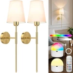 25.6 Inch Battery Operated Wall Sconces Set Of 2, Wireless Lights With R.... Fixed Price $65.86.