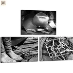Kalormore 3 Piece Western Wall Decor Black White Rustic Farm Art 16X24. Fixed Price $34.99.