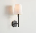 Pottery Barn - Remington Iron Shaded Sconce (17") Save Big. Fixed Price $63.99.