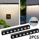 2PACK Solar Sign Wall Lights Outdoor Waterproof, 8 Led Lamp Powered. Fixed Price $38.99.
