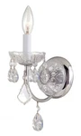 Crystorama 3221-CH-CL-MWP Imperial 1-LIGHT Hand Cut Crystal Sconce. Fixed Price $148.00.