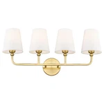 Metwet Bathroom Fixtures 4 Brushed Gold Vanity Lights With Flared. Fixed Price $186.47.